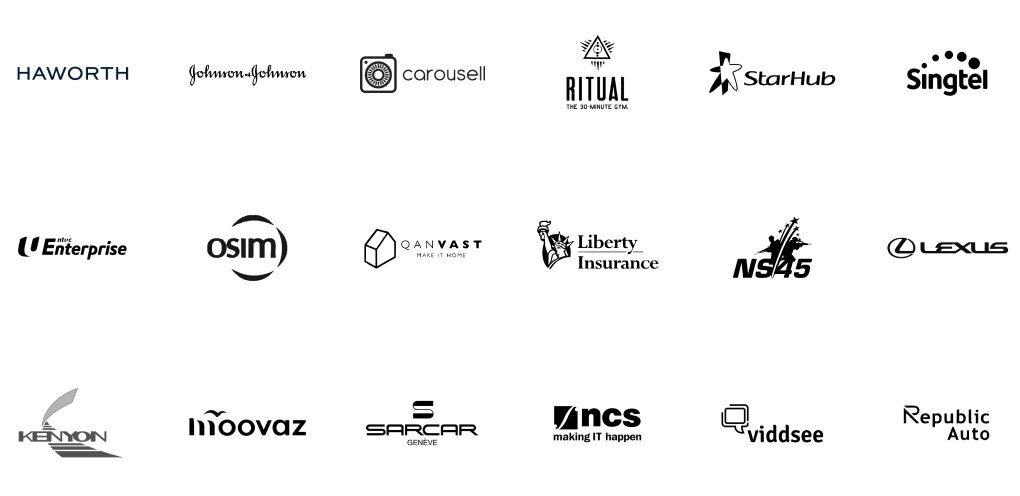 Client logos from teams Slated Labs has worked with