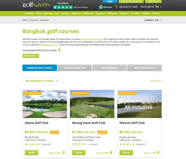 Golfsavers course booking platform