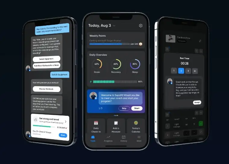 Supafit mobile training app